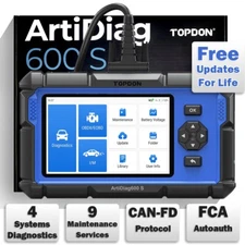 2025 NEWEST TOPDON AD600S OBD2 Scanner Automotive Four System Scan Tool