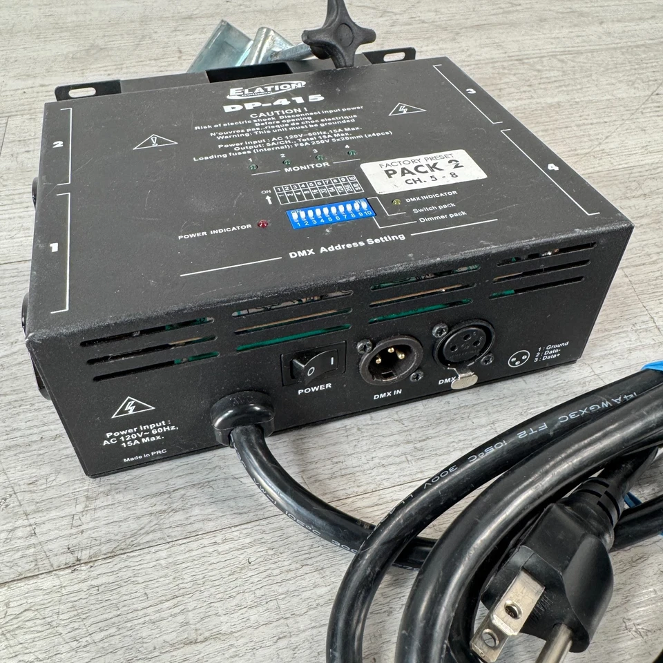 Elation DP-415 4-Channel DMX Dimmer Pack - AS IS - Image 3 of 4