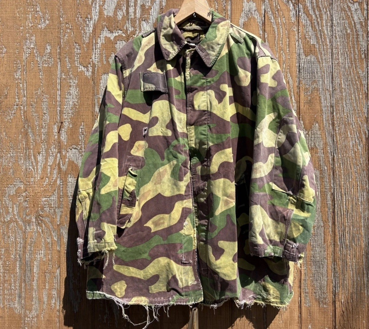 VTG Czech Salamander Camo Camouflage Smock Distressed Military 