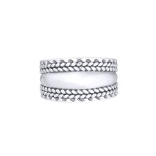 Silber Jewelco London Weizen Olivenzweig Zehenring