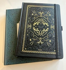 Rare HTF NIB Archer & Olive Spellbook Vegan Leather Frayed Dot Grid Journal B5