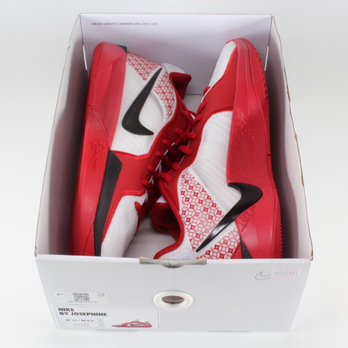 Nike By You Sabrina 2 White Red HF0670-900 Men's Size 8.5