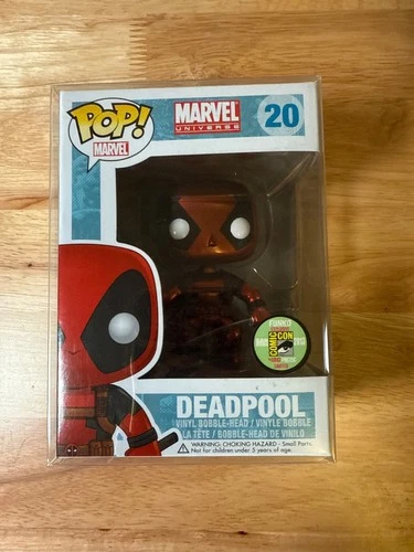 Funko POP  Marvel Deadpool Metallic SDCC 2013 Exclusive 480 Pieces