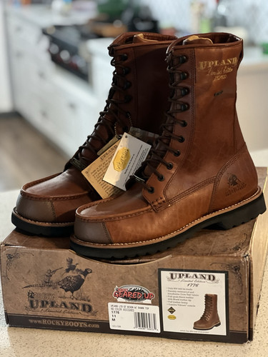 🔥NEW ROCKY UPLAND LIMITED EDITION BISON Leather Boots, MEN'S SIZE 11-M, RARE