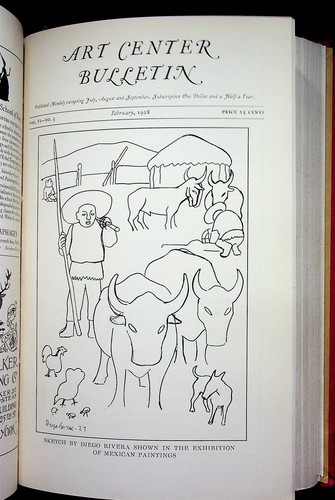 Art Center Bulletin Bound Magazine 1926-1929 Stehli Silk Diego Rivera Art