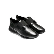 Cole Haan - women  s 3 ZeroGrand Oxford slip on flat shoes black leather size 7