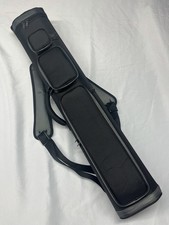 J&J 4x8 Black Duranylon W/ Gray Accents 4 Butt 8 Shaft Pool Cue Case