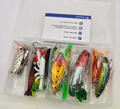 Fishing Lures 70+ Kit Bait Bass Trout Spoons Plastic Worms Crankbait Jigs Hooks