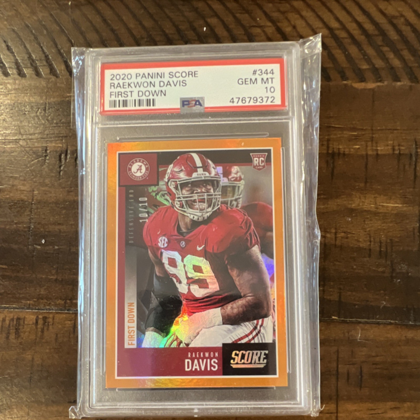 Raekwon Davis Panini Score #344 First Down