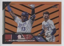 2023 Update Veteran Combos Orange & Black Foil Salvador Perez Bobby Witt Jr 9hx