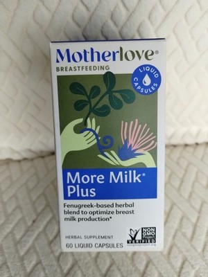 Motherlove More Milk Plus ~ Fenugreek-based for Breastfeeding ~ 60ct ~ Exp 07/26