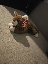 TY POUNCE THE  CAT BEANIE ORIGINAL BABY - AUG 1997  WITH TAGS GREAT CONDITION