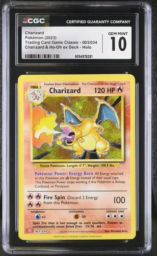 Charizard CGC 10 2023 Trading Card Game Classic #003/034