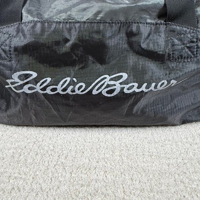 Eddie Bauer Rippac 40L Duffel Bag Lightweight Travel Gym Gray Neon Green