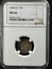 1964-D  10C  Roosevelt Dime NGC MS66  8699811-063