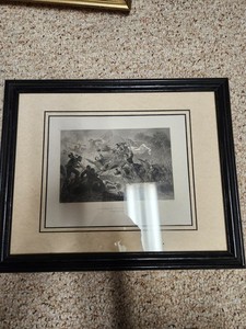 1862 Charge of the Zouaves Capture of Roanoke Island Original Engraving