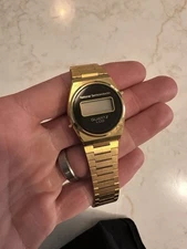 National Semiconductor Gold Vintage LCD Watch