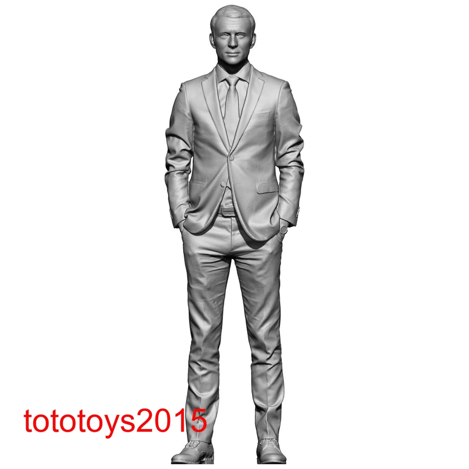 1/64 1/87 1/43 1/24 1/18 French President Suit Men Scene Minatures Figures Doll - Image 3 of 3