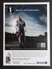 Mobil 1 Magazine Ad 2012 Tony Stewart NASCAR Racing Secret Weapon Petroliana