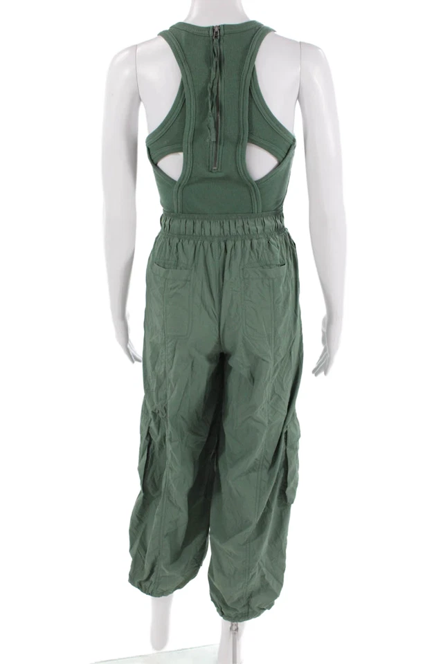 Ежедневная практика женщин без рукавов ворота комбинезон зеленый миниатюрный размер XS - Изображение 3 из 4