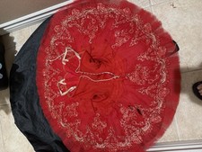 Ballet Tutu Red /gold Small Adult - Used - excellent condition. Custome made