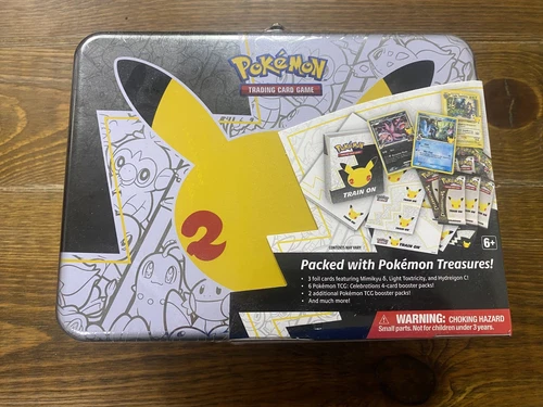 Pokémon  TCG Celebrations 25th Anniversary Collectors Chest Lunch Box Tin Sealed