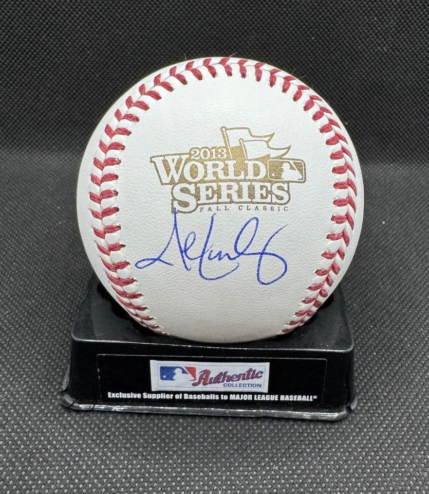 John Lackey Firmado Serie Mundial 2013 Béisbol Bodton Red Sox con Certificado de Autenticidad JSA Testigo Foto 3 de 4