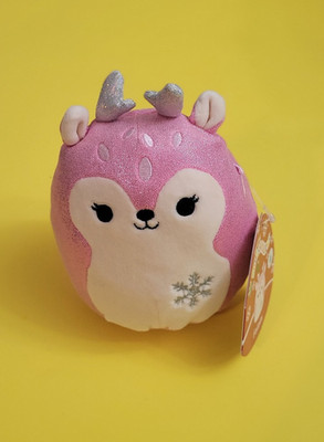 Original Squishmallows 2025 Mystery Sparkle Squad Christmas Deer Falala Plush 5 