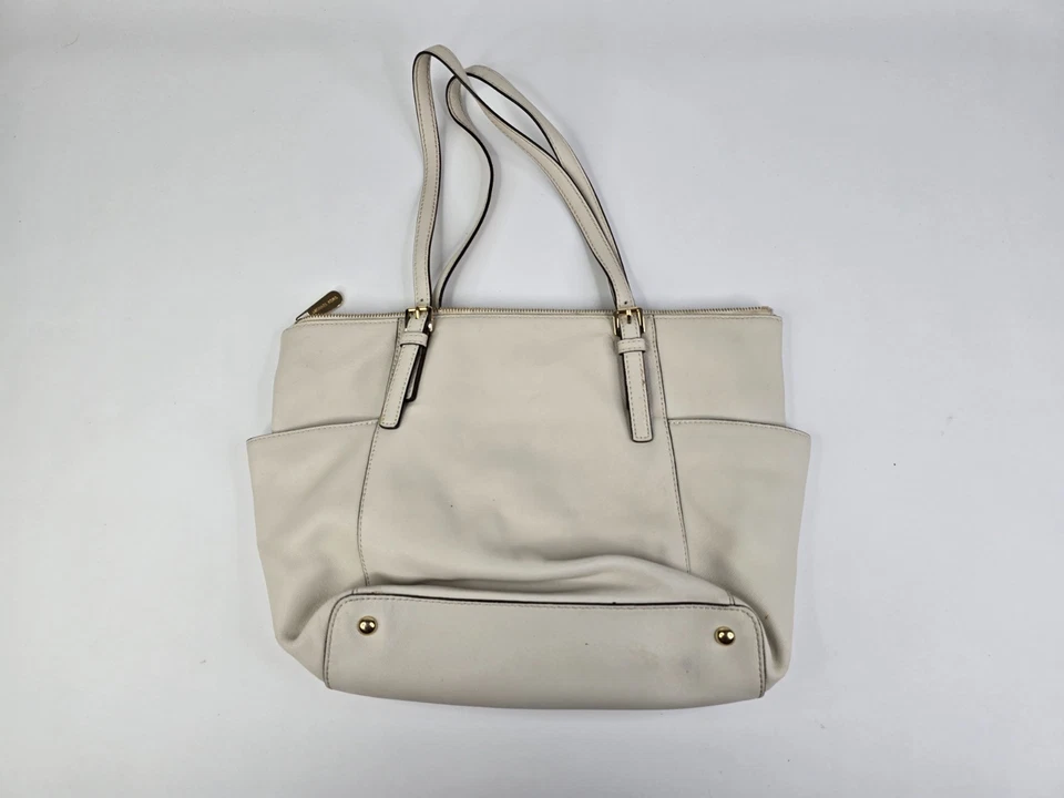 Michael Kors Bag Jet Set East West Large White Tote - Image 2 of 4