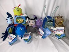 A BUGS LIFE Mini Bean Bag Plush Set of 7 With Tags Vintage Disney Store