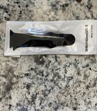 Black Silicone Strap Band for Apple Watch 38/40/41/42mm, S10