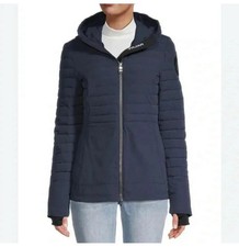 NEW Pajar Navy Blue Puffer Packable Hooded Jacket Size Large 3M Thinsulate