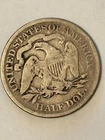 1876 Seated Liberty Half Dollar 50C Silver Circulated US Coin Uncertified