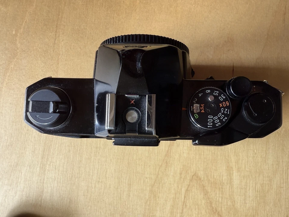 Pentax MX 35mm SLR Analogkamera Schwarz Top Zustand - Bild 3 von 4