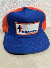 NOS Vintage Right-A-Way Auto Parts SnapBack USA Trucker Hat Free Shipping