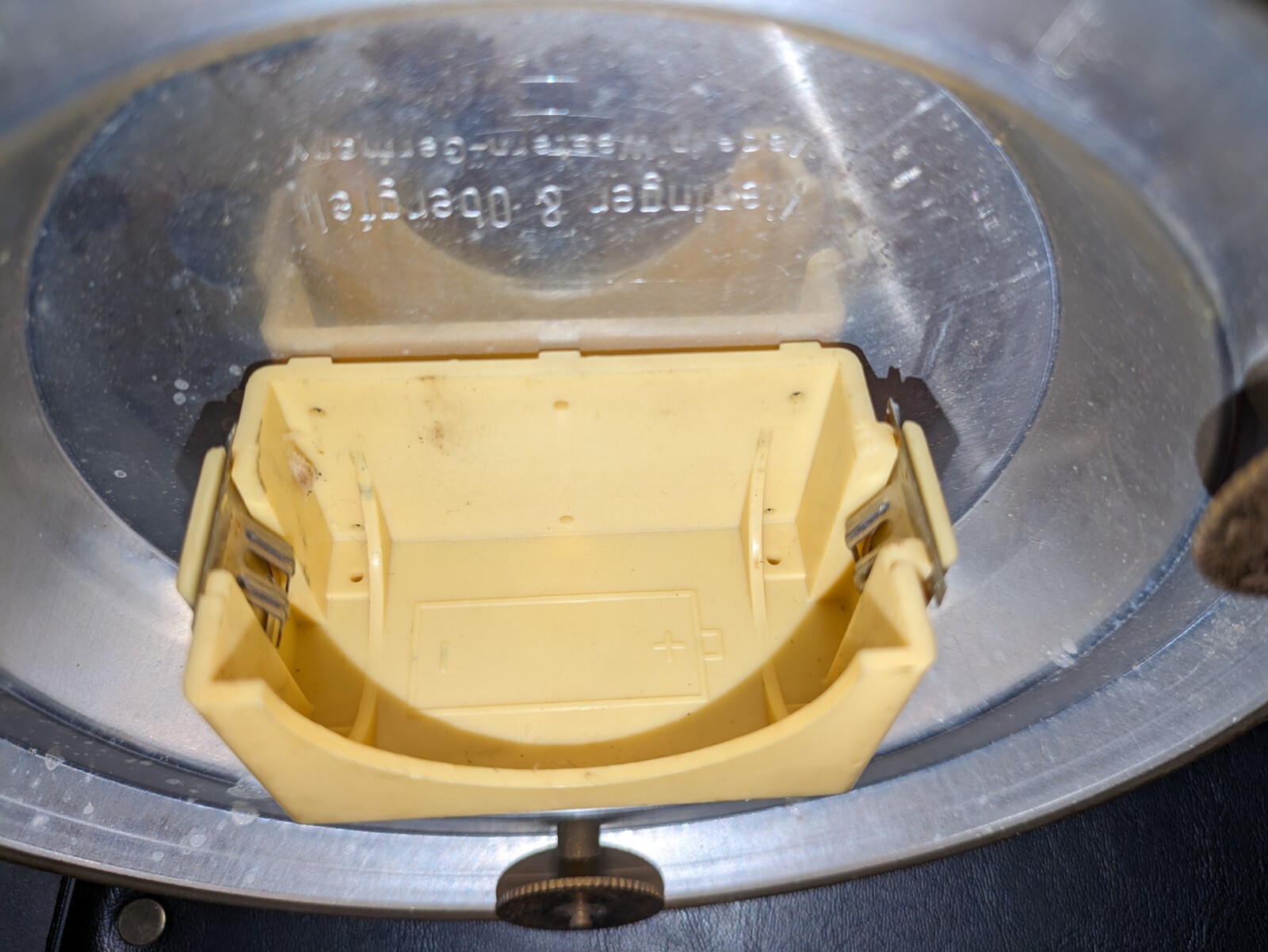 Vintage KUNDO Kieninger & Obergfell Glass Dome Brass