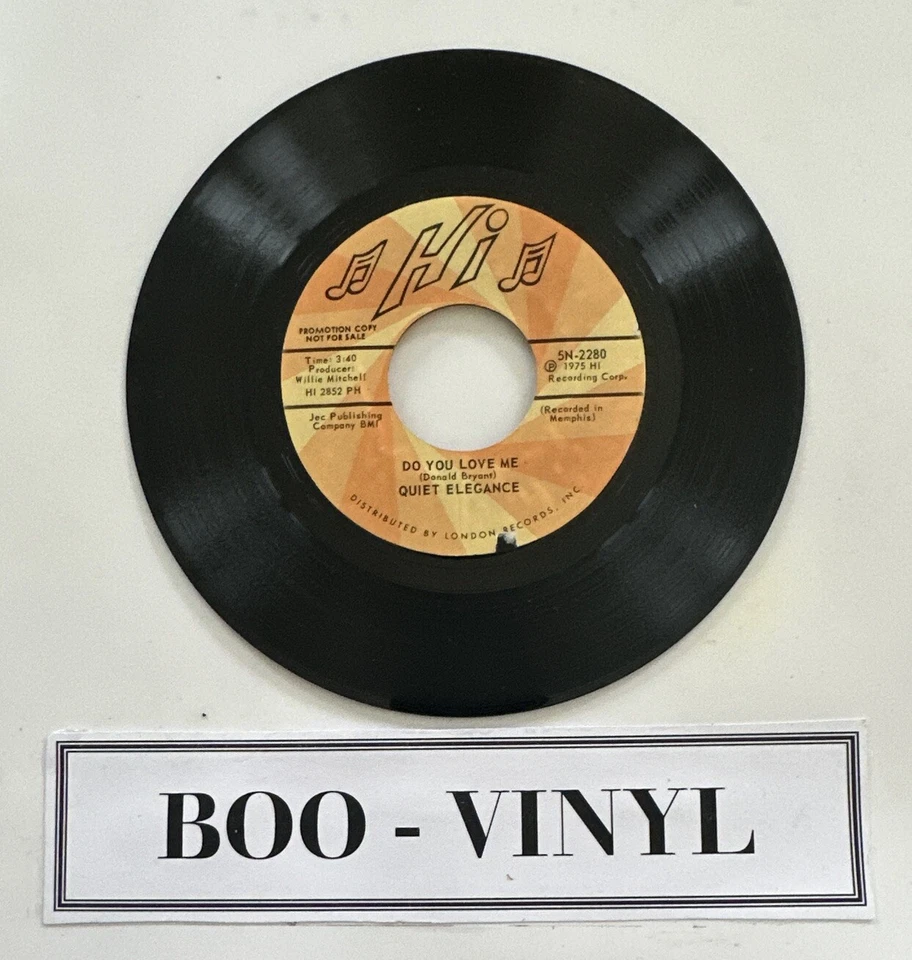 Quiet Elegance - Have You Been Making Out O.K. 7” Promo Soul / Funk Vinyl NM - Image 4 of 4