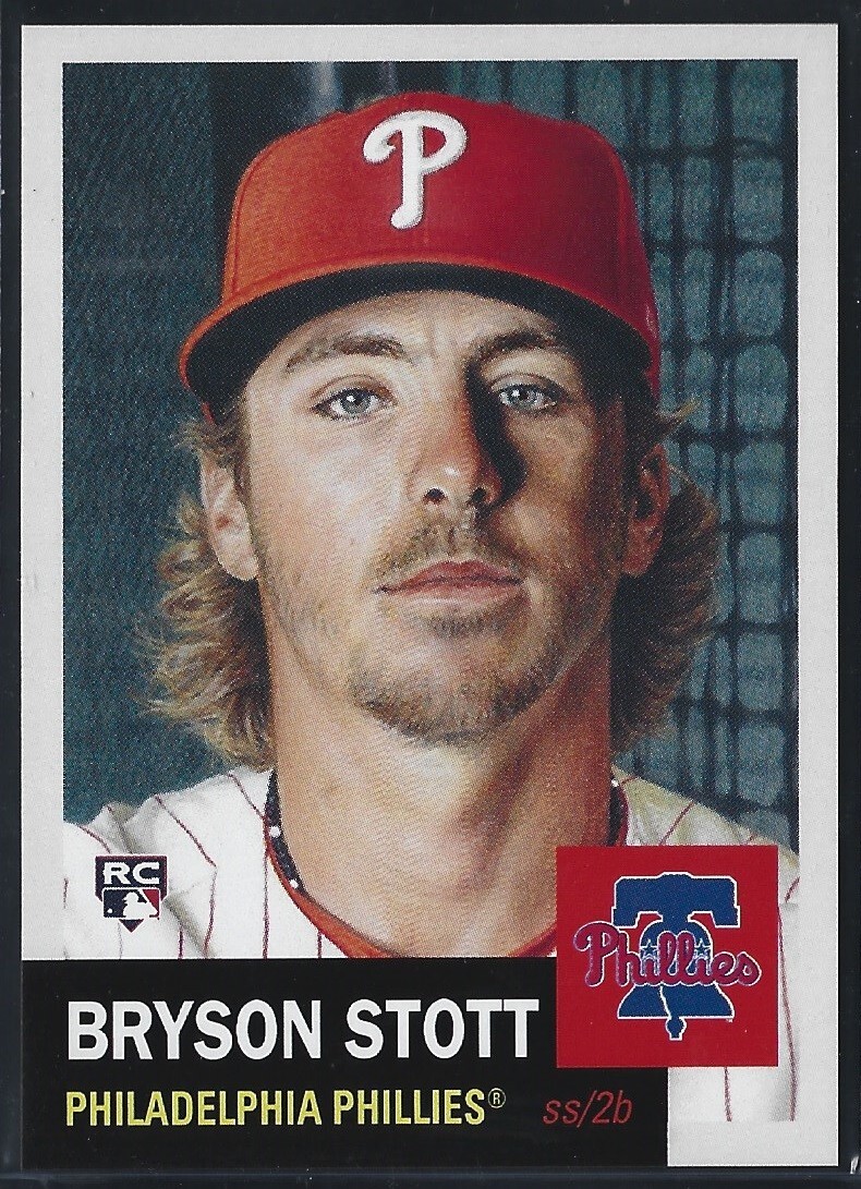 2022 TOPPS LIVING SET # 561 BRYSON STOTT Rookie Philadelphia Phillies 2,027 PR a