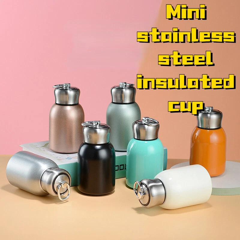 Small Thermos Cup Mini Travel Drink Mug Coffee Cup Stainless Steel Vacuum  Flask