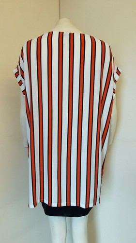 Lovely Cream & Orange Striped Sleeveless Camisole Top from Next ~ Size 20 ~ NEW! - Picture 3 of 4