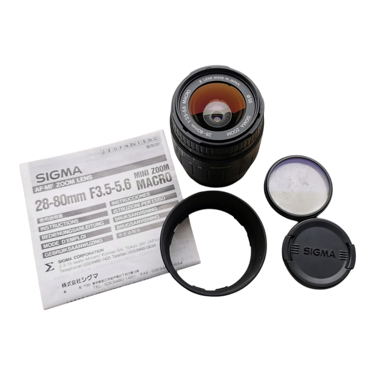 Objectif Sigma AF 28-70mm F/3.5-4.5 Pour Canon EOS – En Boîte (Pour Pièces)