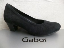 Gabor Pumps Slipper Ballerina Leather Blue NEW
