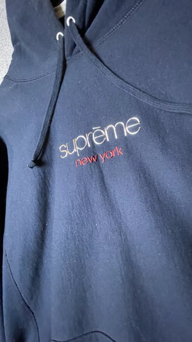 Supreme chrome logo hoodie hotsell