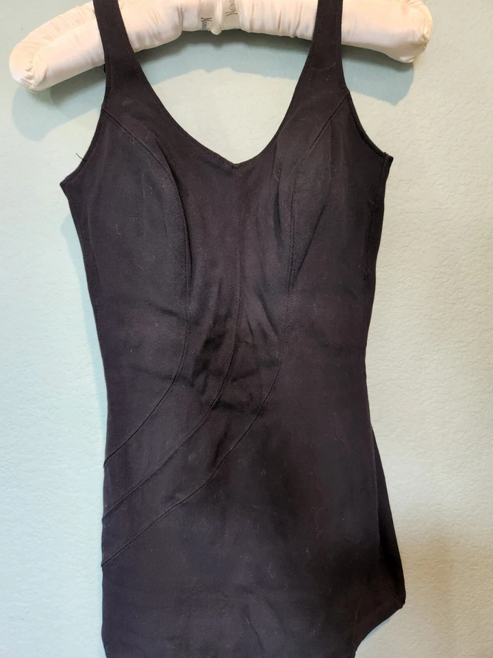 Traje de baño vintage Catalina negro Rockabilly Glam Disfraz 1950 Bombshell talla 14 Foto 2 de 4