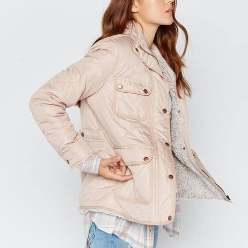 Fleece Quilted Utility Jacket | eBay