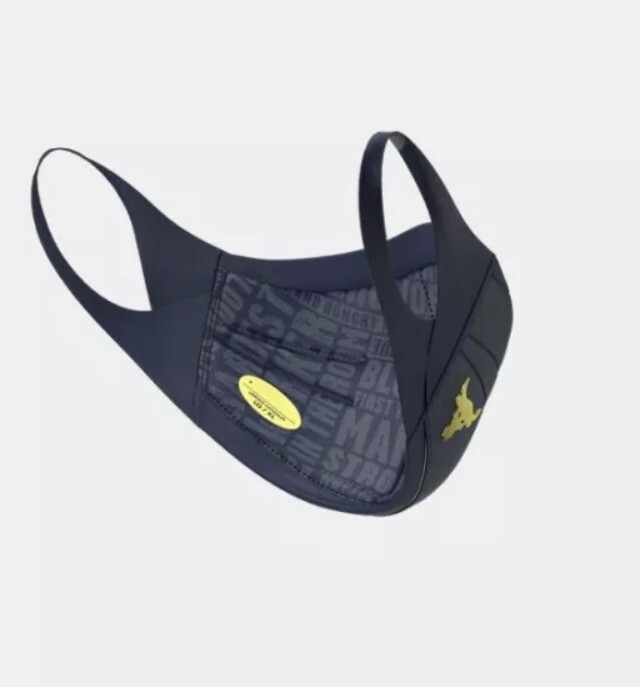 スポーツ UNDER ARMOUR SPORTSMUSK Under Armour Unisex Sports Mask, Midnight Navy (410)/Silver
