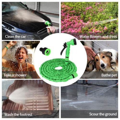 Erweiterbarer erweiterbarer flexibler Gartenwasserschlauch mit Sprühdüse - 25, 50, 75, 100 Fuß - Bild 8 von 20