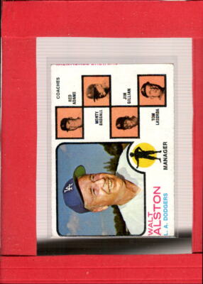 1973 Topps #569 Walt Alston EX+ Excellent+ Dodgers MG ID:58534