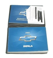 2002 Chevrolet Impala Factory Original Glovebox Owners Manual Book Portfolio