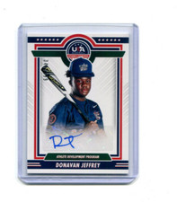 2022 Stars and Stripes Development Team Signatures Donavan Jeffrey Auto 345/399